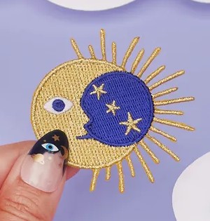 Patch thermocollant soleil lunaire