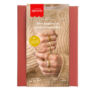 Kit mes bagues en perles naturelles