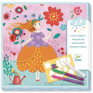 Feutres magiques: les jolies robes de Marie