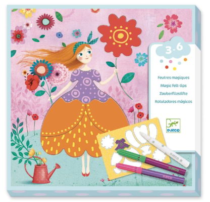 Feutres magiques: les jolies robes de Marie