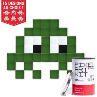 Pixel art kit little alien vert