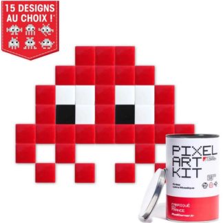 Pixel art kit little alien rouge