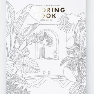 Coloring book exotic bath