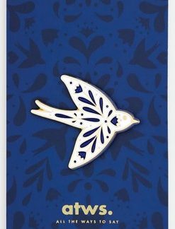Pin's blue bird