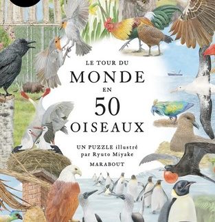 Puzzle le tour du monde en 50 oiseaux 1000 pcs