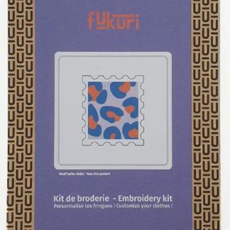 Kit broderie : timbre léopard
