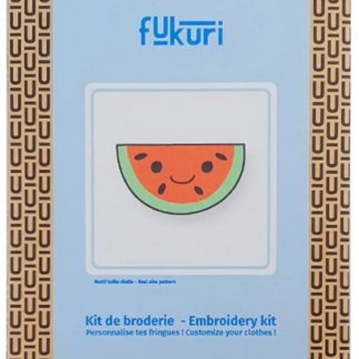 Kit broderie : pastèque Kawaii