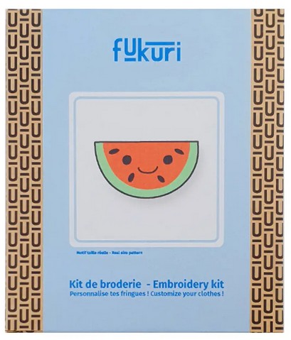 Kit broderie : pastèque Kawaii