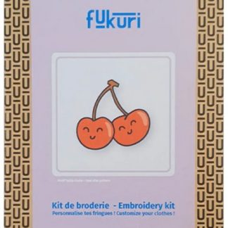 Kit broderie: cerises Kawaii