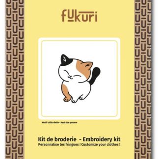 Kit broderie: chat kawaii