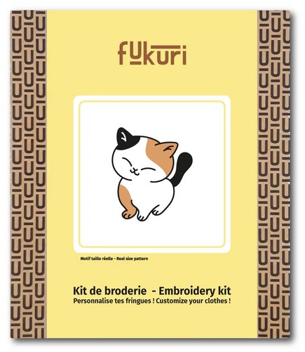 Kit broderie: chat kawaii