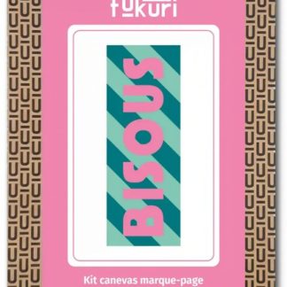 Kit canevas marque page: bisous