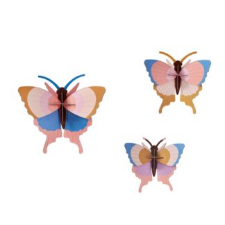 Art mural: Gold rim butterflies x3