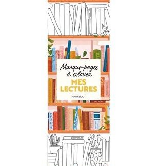 Marque-pages à colorier mes lectures