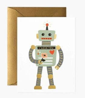 Carte I love you robot