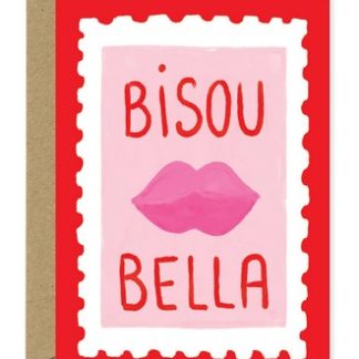 Carte bisou bella