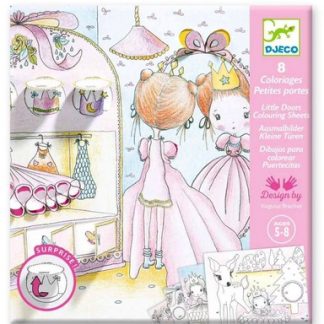 Coloriage petites portes: les cabanes de Pupi