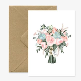 Carte bouquet with love