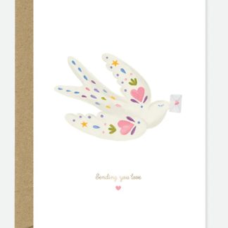 Carte Sending Love Bird