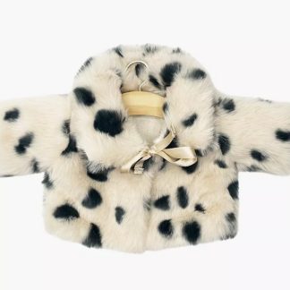 Manteau Aglaé fausse fourrure Dalmatien