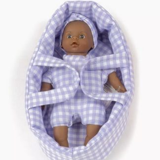 Minis: Pia avec couffin Vichy violet