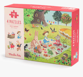 4 minis puzzles la grande famille