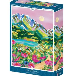 Puzzle Lever de Soleil sur les Alpes 500 pcs