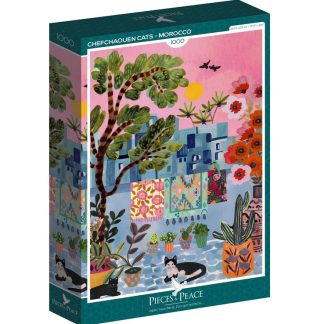 Puzzle Chefchaouen Cats - Morocco 1000 pcs