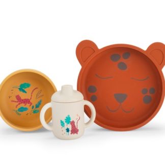 Set de vaisselle silicone La forêt Mawa
