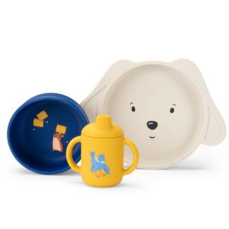 Set vaisselle silicone Puce & Pilou