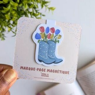 Marque-page: Bottes fleuries