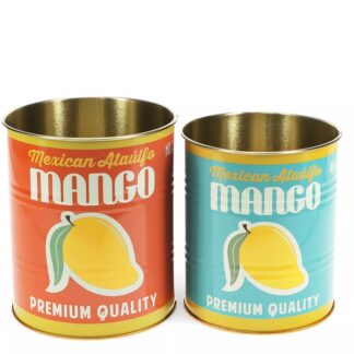 Pot métal mangue (bleu)