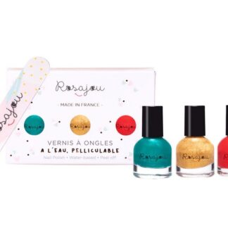 Coffret 3 vernis + lime: madame, paon, chéri