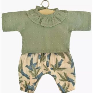 Babies: Ensemble Coline Daya/plumetis vert amande