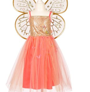 Déguisement Robe Joanna + ailes 3/4ans