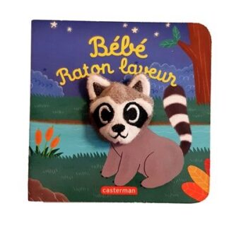 Livre marionnette Bébé Raton Laveur