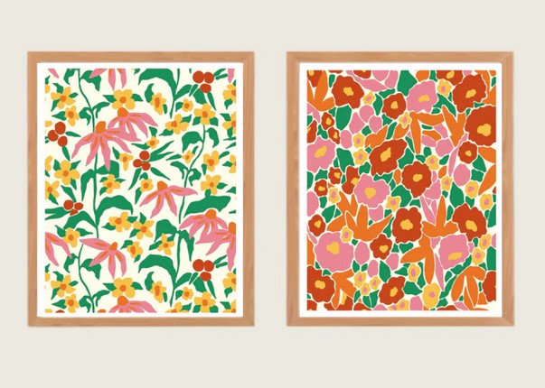 Peinture par numéros: Papiers fleuris