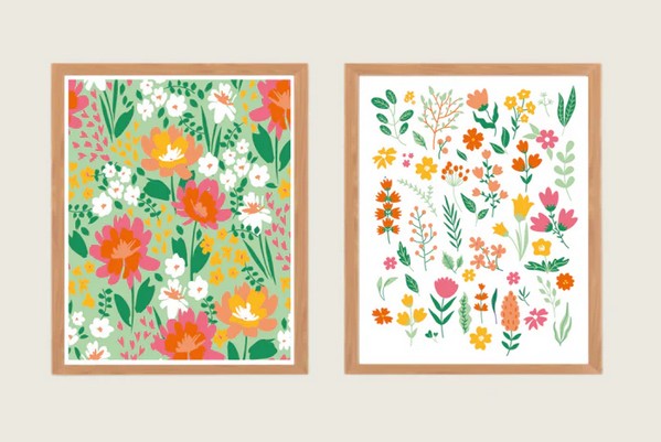 Peinture par numéros: Petites fleurs sauvages