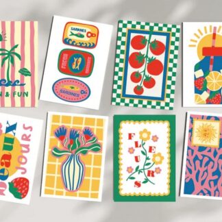 Cartes à peindre par numéros: Les beaux jours