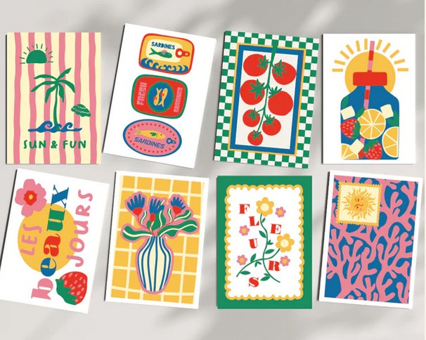 Cartes à peindre par numéros: Les beaux jours