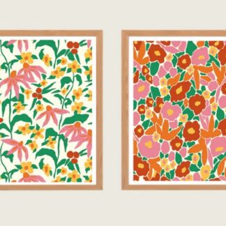 Peinture par numéros: Papiers fleuris