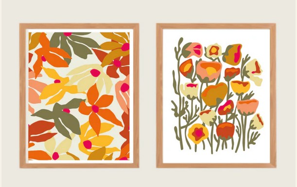 Peinture par numéros: Fleurs
