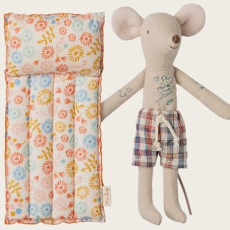Papa souris matelas fleurs