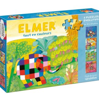 Puzzle évolutifs x4 Elmer