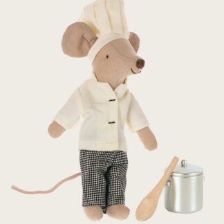 Chef souris avec marmite et cuillère