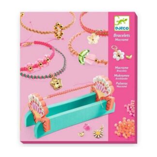 Bracelets macramé roses