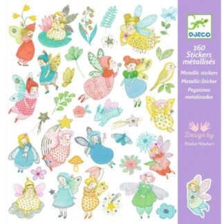 Stickers métalisés fées