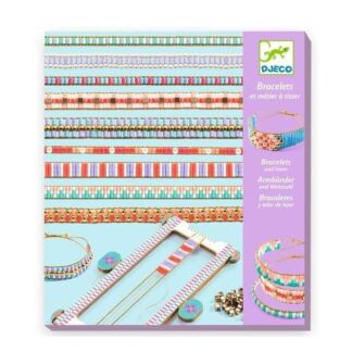 Bracelets et métier à tisser majuscules
