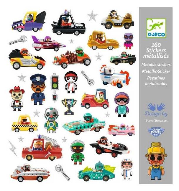 Stickers métallisés Crazy Motors