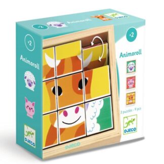 Puzzle cubes en bois Animoroll